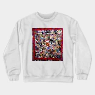 Glitch Mosaic Quilt Sampler Crewneck Sweatshirt